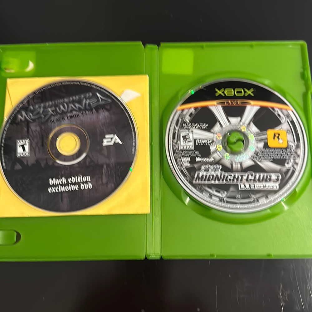 Xbox midnight club & need for speed